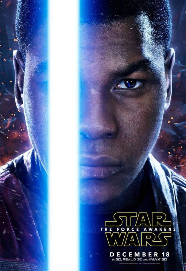 Star Wars: The Force Awakens character posters Finn