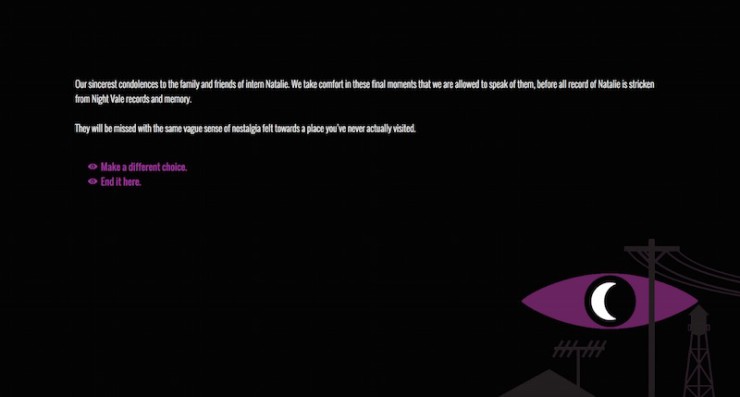 Welcome to Night Vale fan game Investigative Journalism Twine Astrid Dalmady
