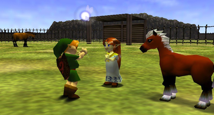 Epona with Link in Ocarina of Time