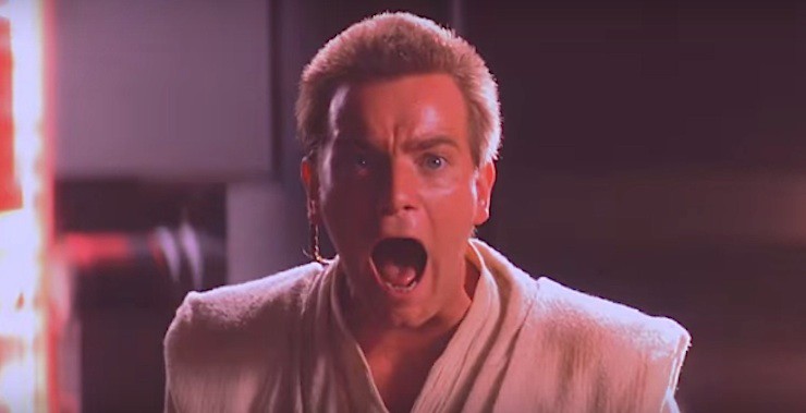 Obi Wan, screaming