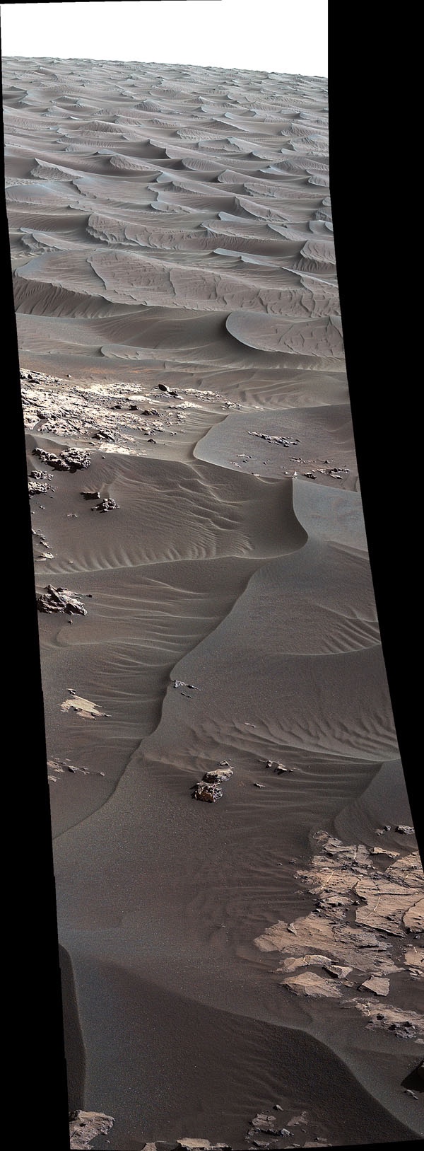 Sand dunes Mars NASA