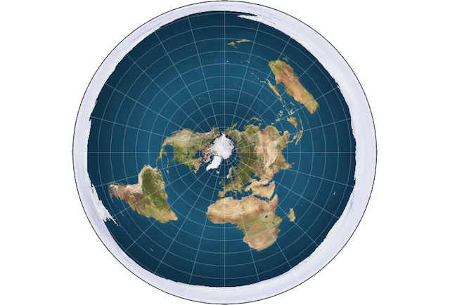 Flat Earth ice ring