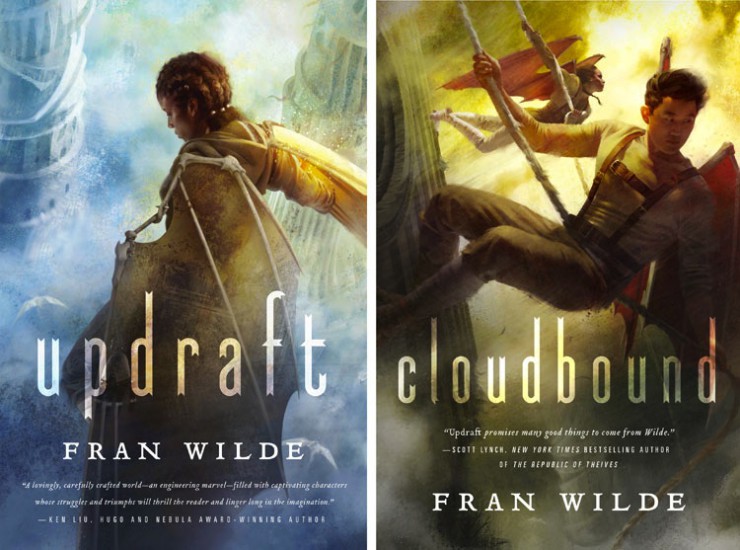 Updraft and Cloudbound series covers