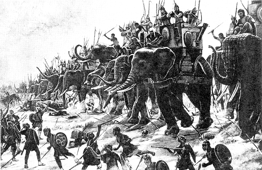 Henri-Paul Motte Carthaginian war elephants