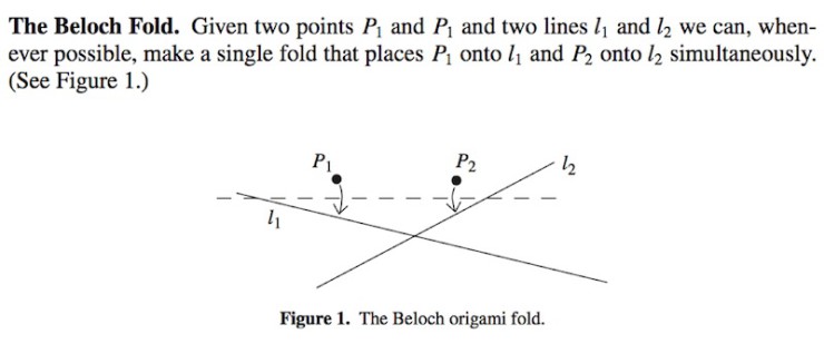 Ken Liu paper folding origami mathematics Beloch