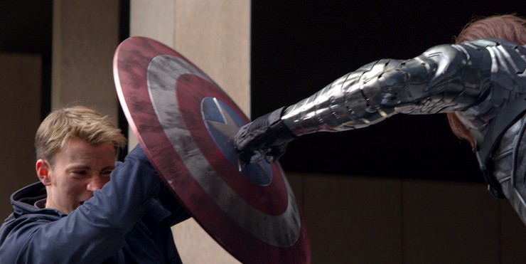 Captain America, Bucky, shield