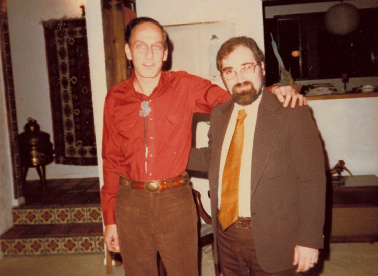 Roger Zelazny (l.) with Ted Krulik, 1982