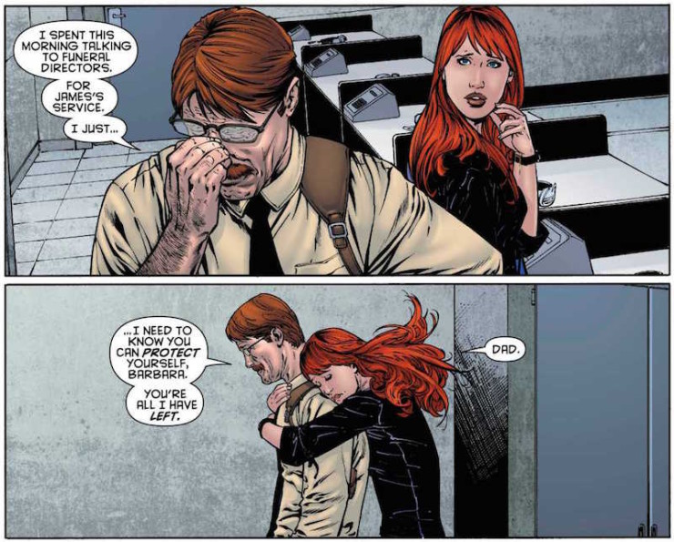 best dads fathers in SFF Batgirl Jim Gordon Commissioner Gordon Father's Day