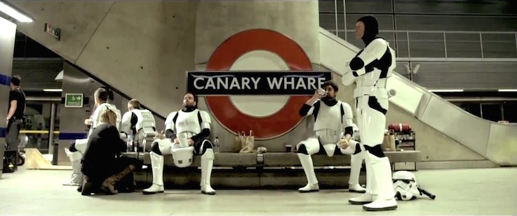Stormtroopers London Tube