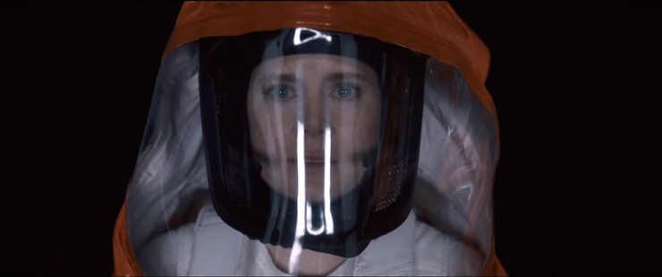 Arrival teaser trailer Amy Adams Jeremy Renner Ted Chiang Story of Your Life