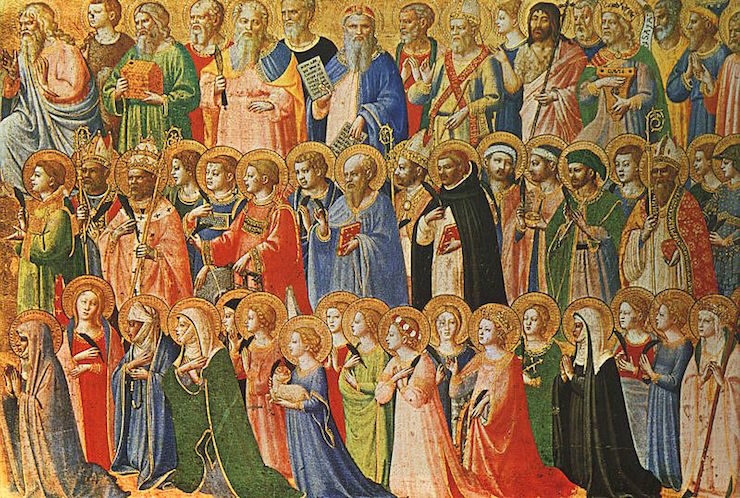 "The Forerunners of Christ with Saints and Martyrs" by Fra Angelico (c.1423-4)