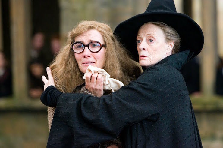 EMMA THOMPSON as Sybill Trelawney and MAGGIE SMITH as Minerva McGonagall in Warner Bros. Pictures' fantasy "Harry Potter and the Order of the Phoenix.€ PHOTOGRAPHS TO BE USED SOLELY FOR ADVERTISING, PROMOTION, PUBLICITY OR REVIEWS OF THIS SPECIFIC MOTION PICTURE AND TO REMAIN THE PROPERTY OF THE STUDIO. NOT FOR SALE OR REDISTRIBUTION