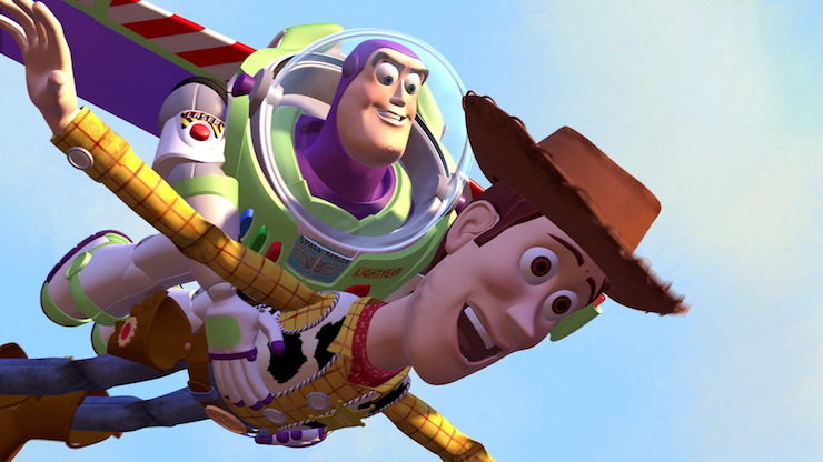 Buzz Lightyear and Woody in Pixar's Toy Story