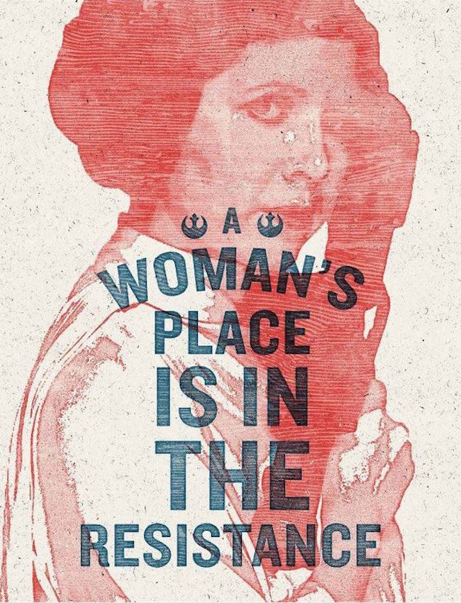 Leia Resistance Poster by Hayley Gilmore