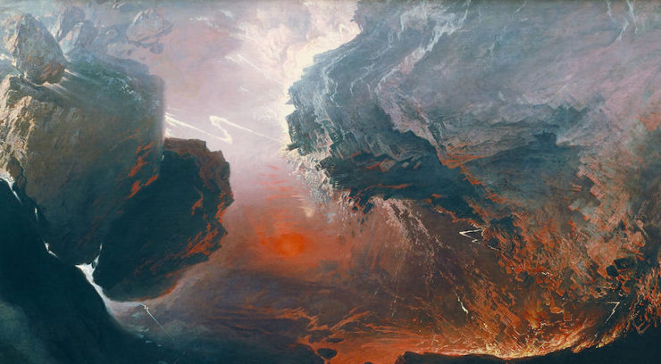 Detail of The Great Day of His Wrath by John Martin