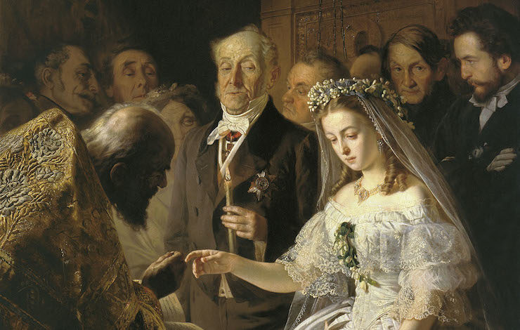 Selection from "The Unequal Marriage" by Vasili Pukirev, c.1860