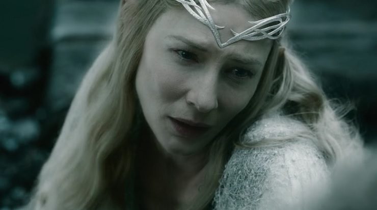 Galadriel Cate Blanchett mournful