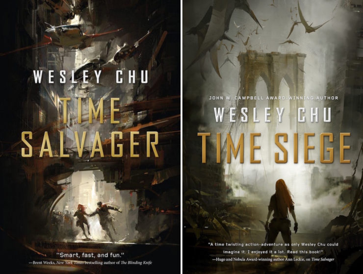 Richard Anderson book covers Wesley Chu Time Salvager Time Siege
