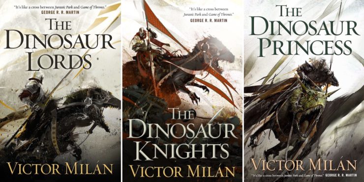 Richard Anderson Victor Milan Dinosaur Lords series book covers