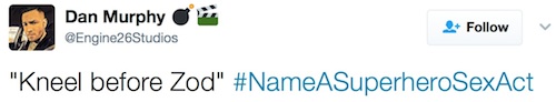 Twitter, hashtag, #NameASuperheroSexAct