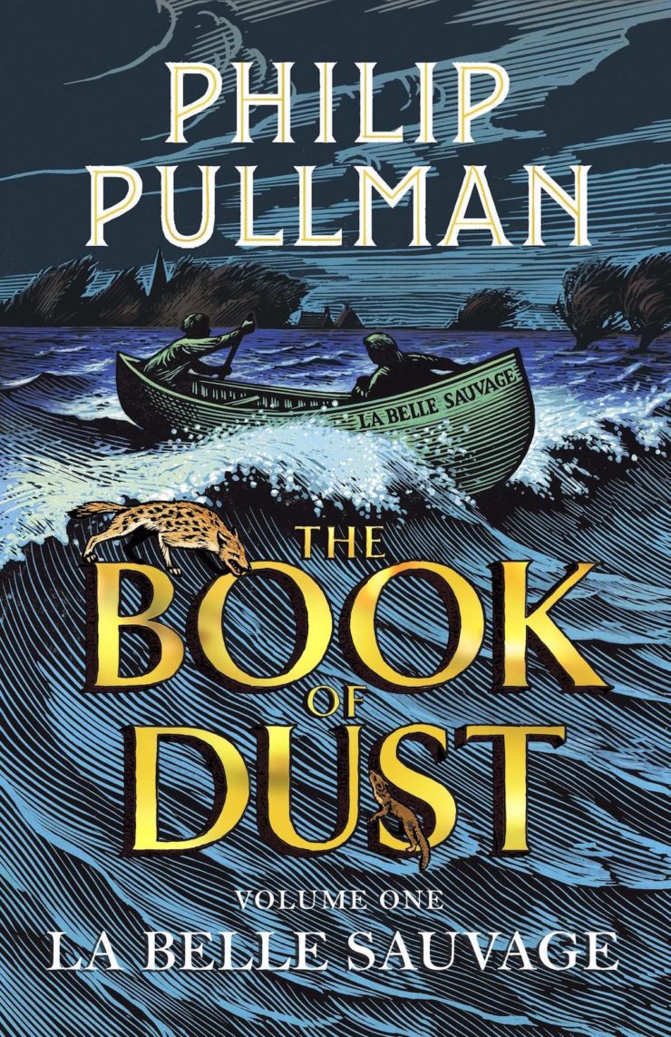 The Book of Dust Philip Pullman La Belle Sauvage book cover UK