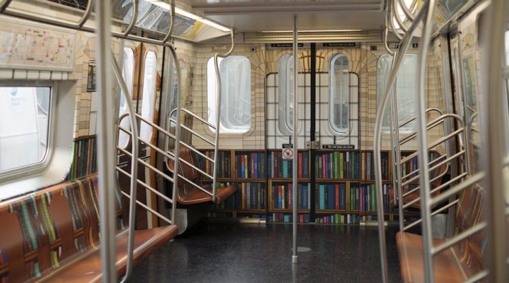 Subway Library NYPL New York Public Library MTA subway free ebooks excerpts short stories