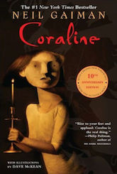 Coraline Neil Gaiman quirky horror books list