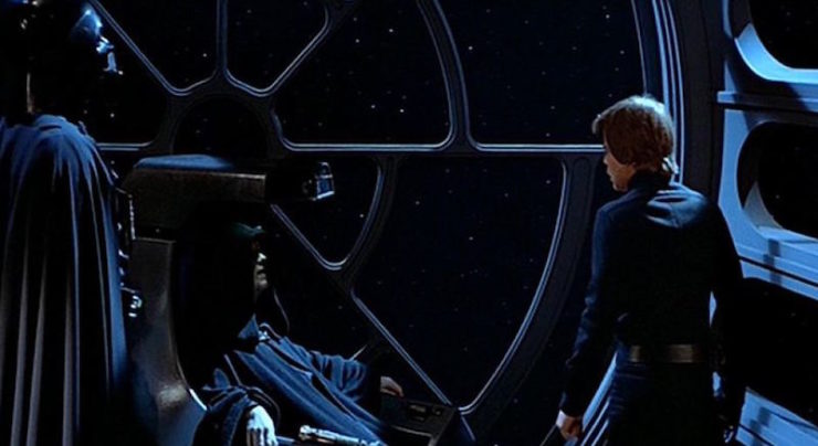 Luke, Emperor Palpatine, Vader