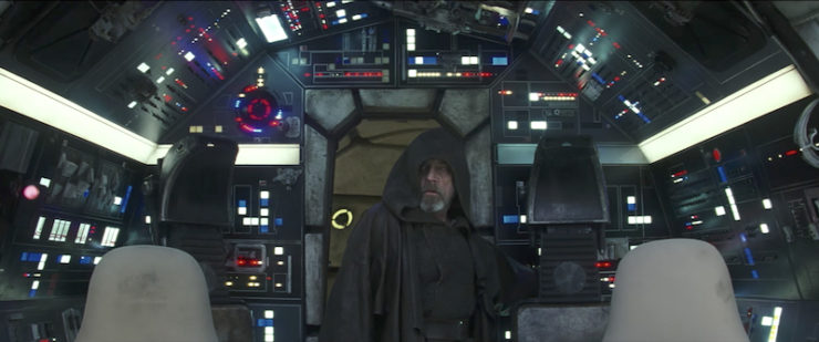 Star Wars: The Last Jedi teaser Luke Skywalker Millennium Falcon