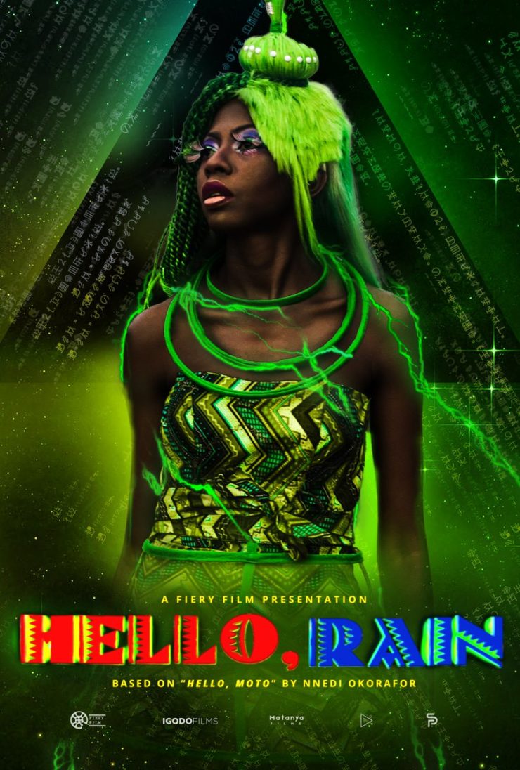 Hello, Rain character posters Philo Nnedi Okorafor