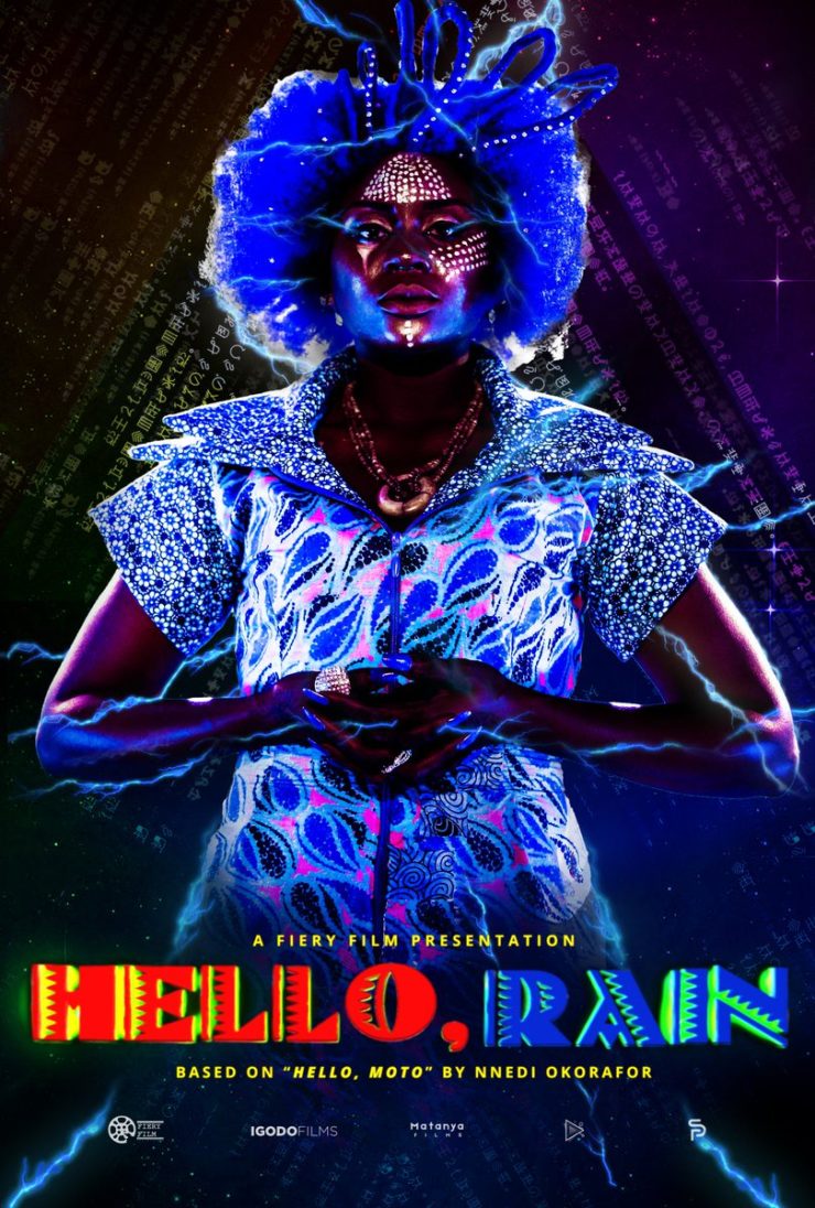 Hello, Rain character posters Rain Nnedi Okorafor