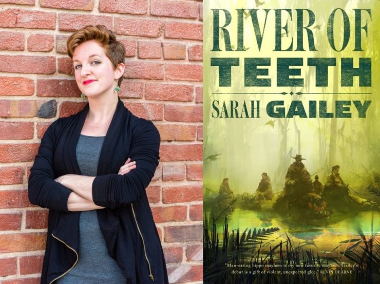 Sarah Gailey AMA author photo, book cover