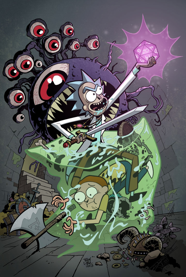 Rick and Morty vs. Dungeons & Dragons comic book crossover Patrick Rothfuss Jim Zub