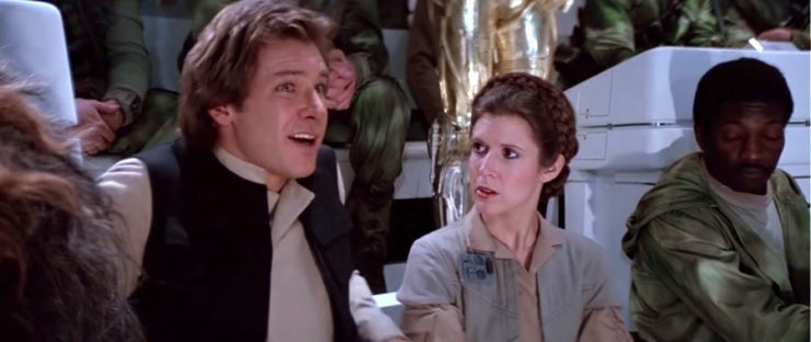 Han Solo and Princess Leia, Star Wars: Return of the Jedi