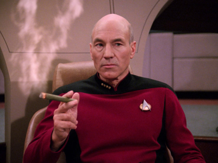 Star Trek: TNG, Picard, cigar