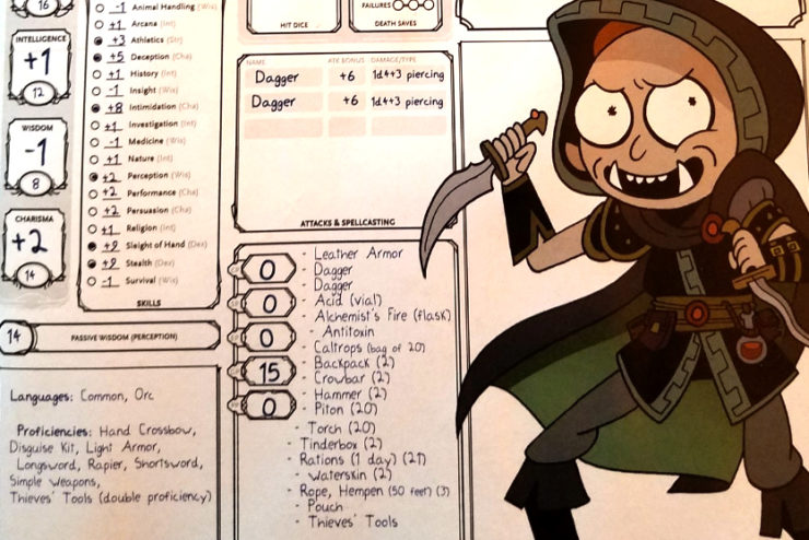 Rick and Morty Patrick Rothfuss Dungeons and Dragons