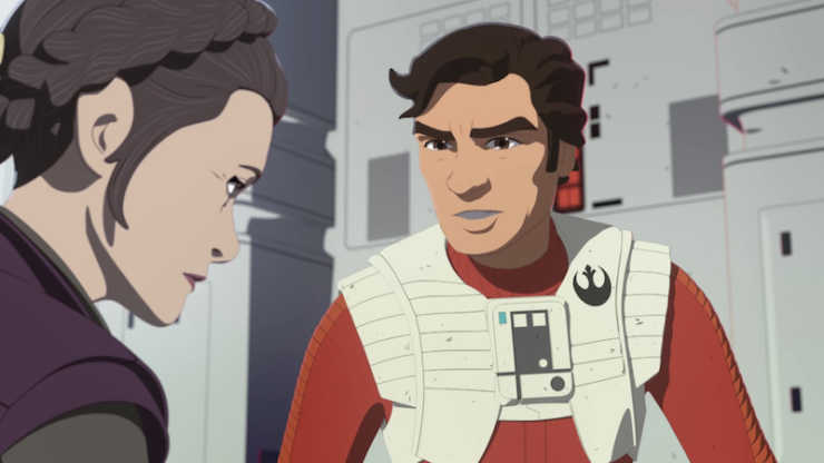 Star Wars Resistance extended sneak peek trailer General Leia Captain Phasma