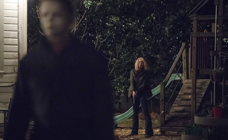 Halloween feel good family movie intergenerational trauma Laurie Strode Michael Myers