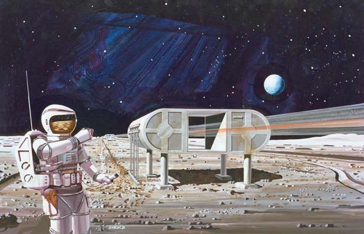 Artist rendition of Lunar Colony exterior.