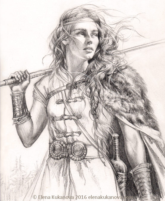 picture of a woman in warrior garb