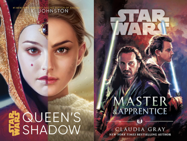 Star Wars, Queen's Shadow by E. K. Johnston and Master & Apprentice by Claudia Gray