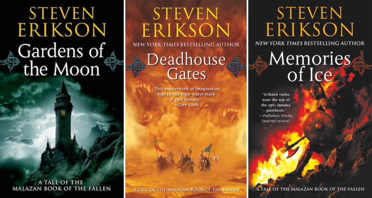 expansive SFF series 9+ books Malazan Book of the Fallen