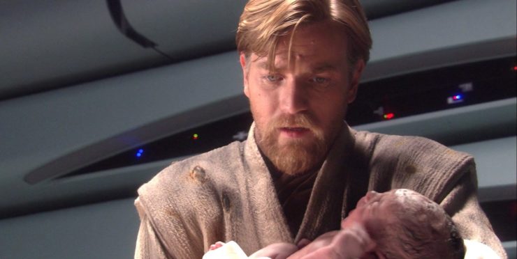 Revenge of the Sith Obi-Wan Kenobi and baby Luke