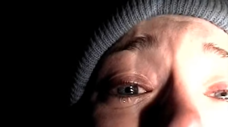 Close-up of Heather in The Blair Witch Project