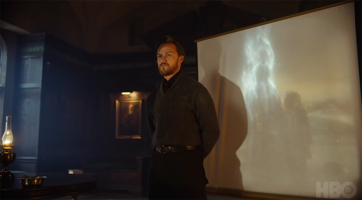 Lord Asriel (James McAvoy) in His Dark Materials)