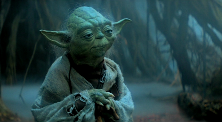 Screenshot of Yoda in The Empire Strikes Back