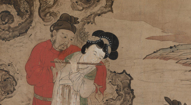 Emperor Minghuang Teaching Yang Gueifei to Play the Flute