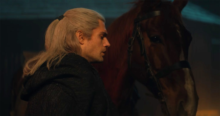 Geralt and Roach in Netflix's The Witcher