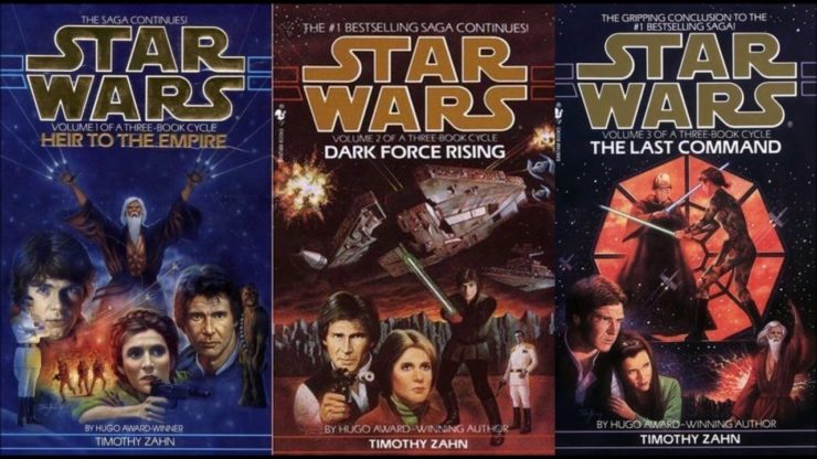 Book covers: Star Wars Thrawn trilogy