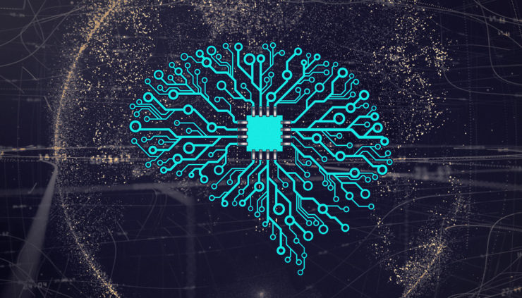 Artist's visualization of a Artificial Neural Network